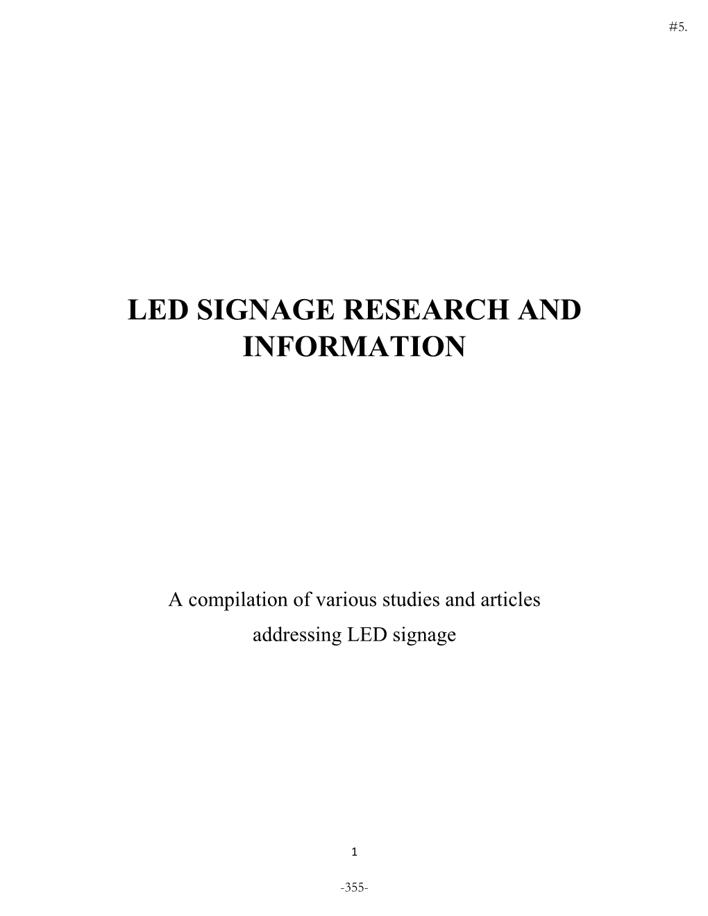 Led Signage Research and Information