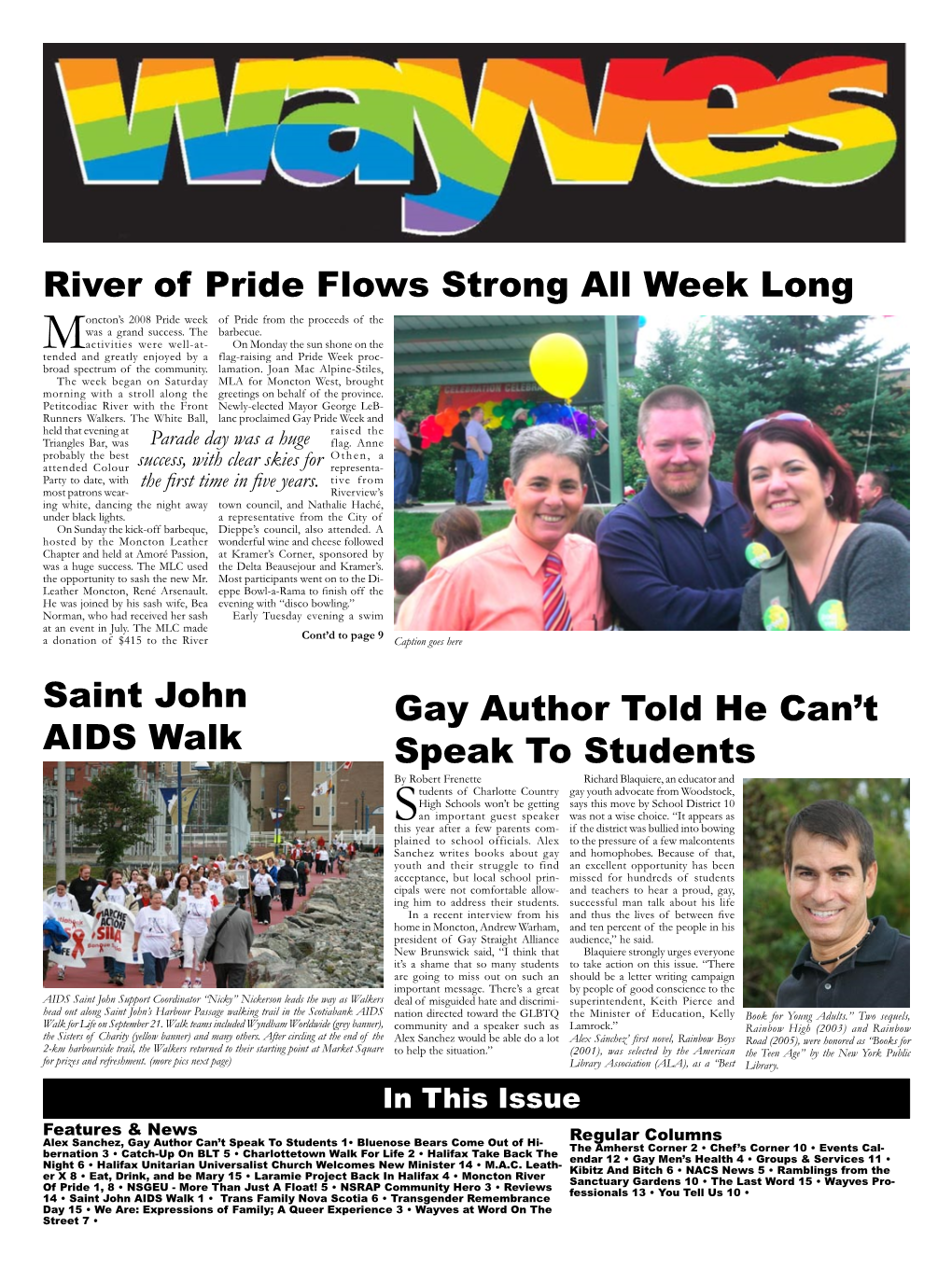 River of Pride Flows Strong All Week Long Saint John AIDS Walk Gay