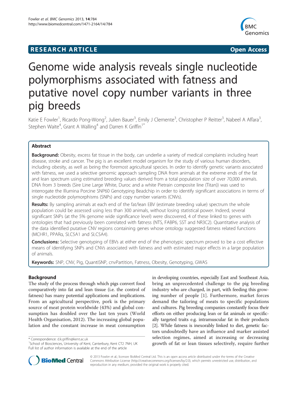 Genome Wide Analysis Reveals Single Nucleotide