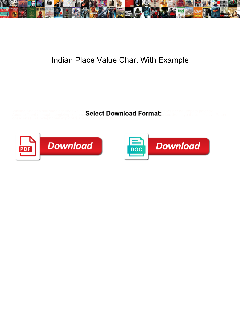 Indian Place Value Chart with Example