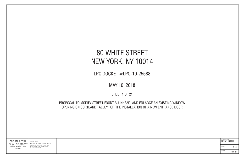 80 White Street New York, Ny 10014