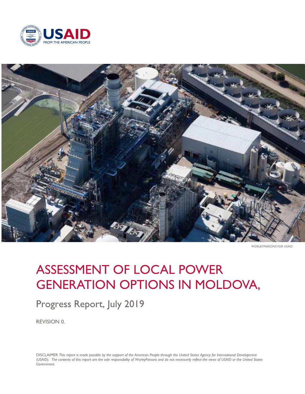 ASSESSMENT of LOCAL POWER GENERATION OPTIONS in MOLDOVA, Progress Report, July 2019
