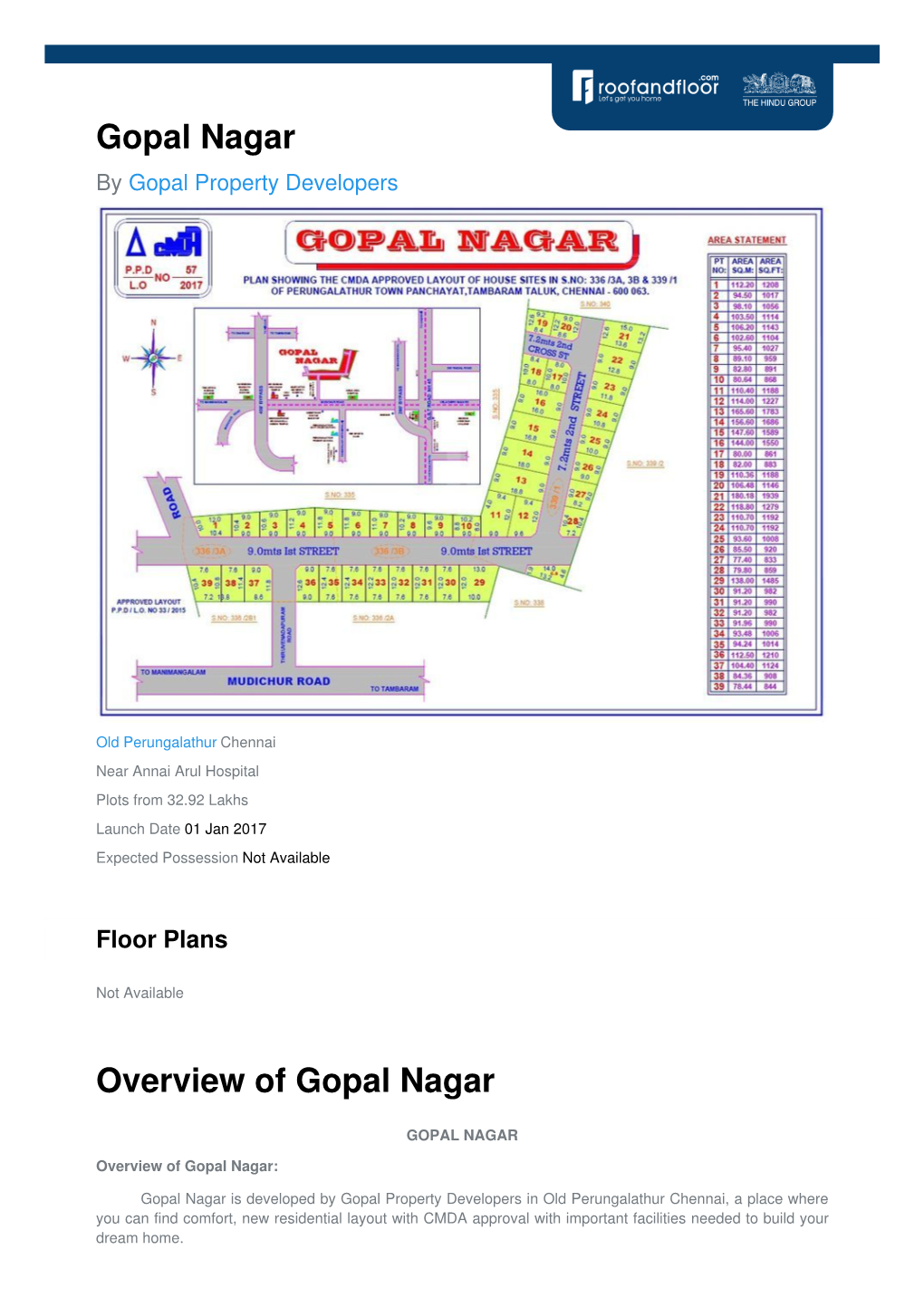 Gopal Nagar by Gopal Property Developers