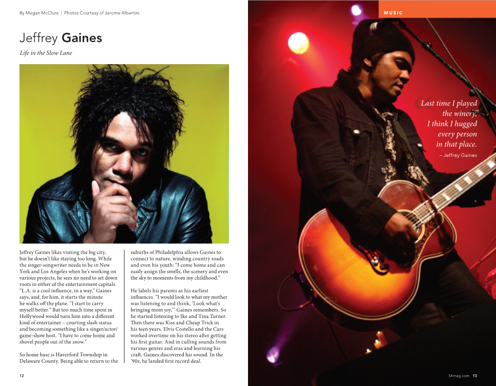 Jeffrey Gaines Life in the Slow Lane