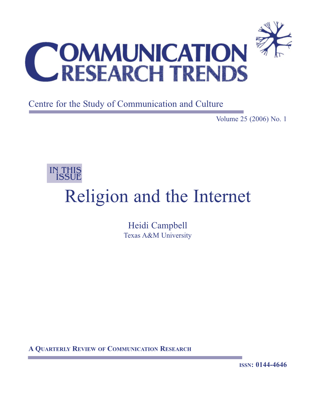 Religion and the Internet