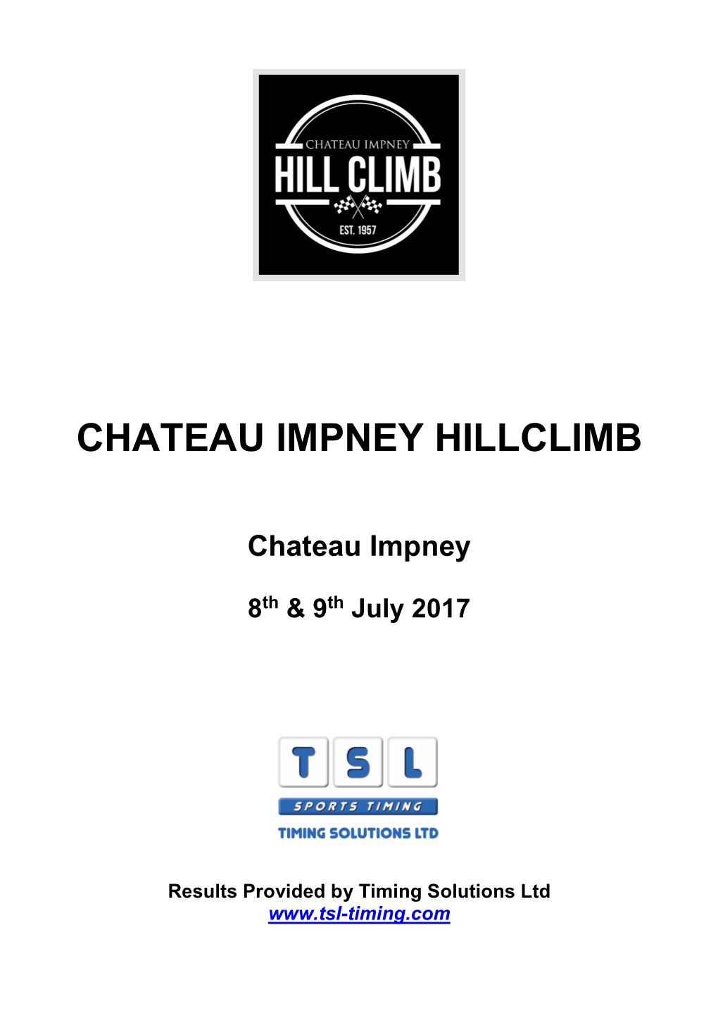 Chateau Impney Hillclimb