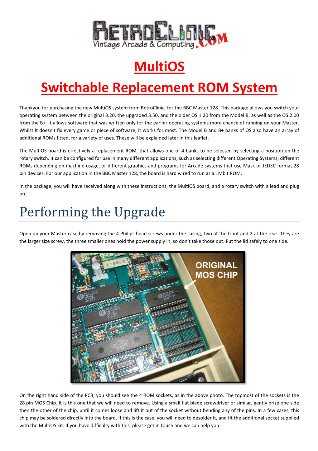 BBC Master Multios Install and Reference Guide