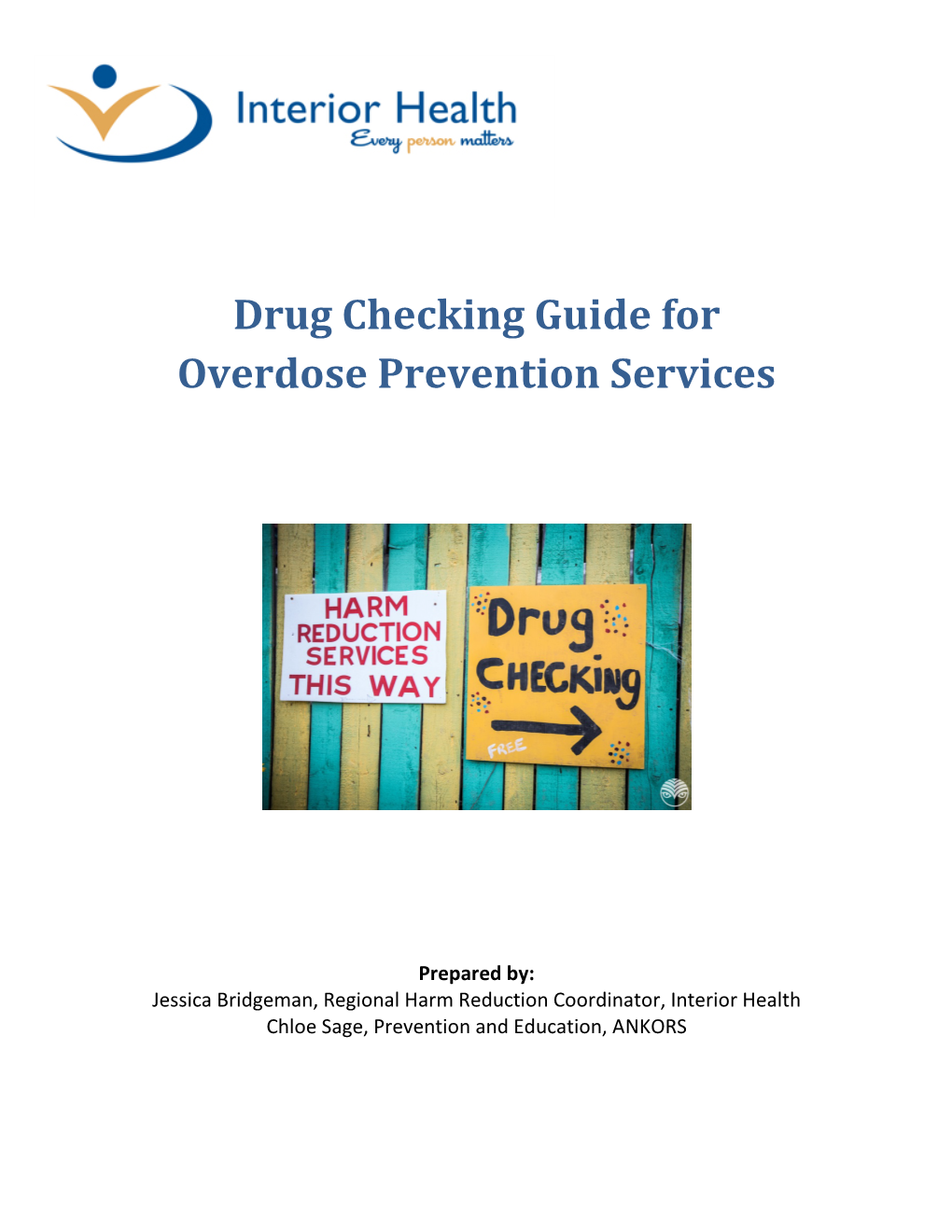 Drug Checking Guide for Overdose Prevention Services