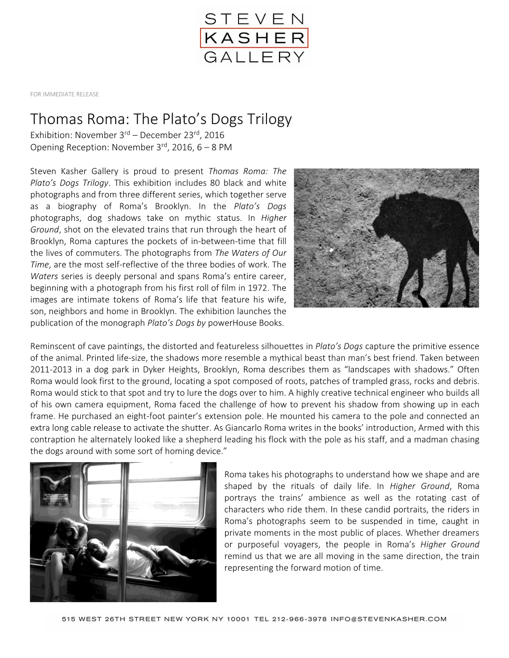 Thomas Roma: the Plato's Dogs Trilogy