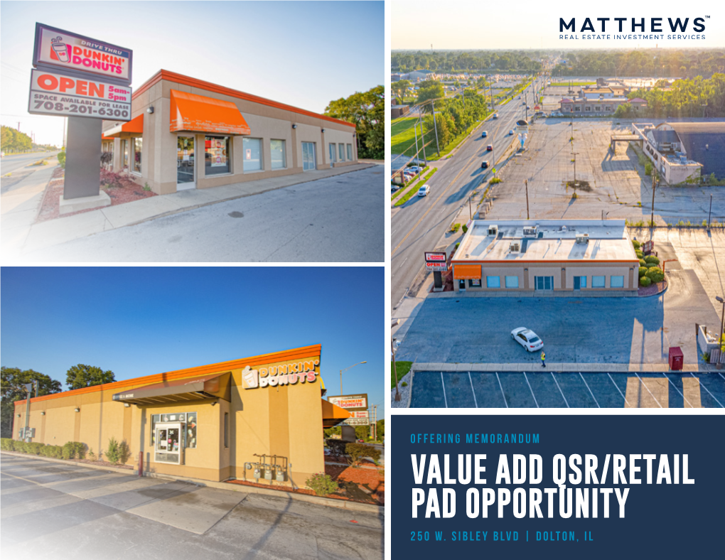 Value Add Qsr/Retail Pad Opportunity 250 W