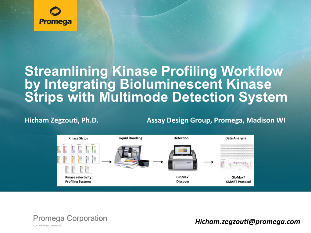 Kinase Research and Drug Discovery: Kinases, Assays and Inhibitors Tutorial SLAS 2015