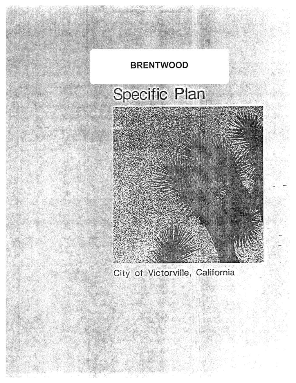 Brentwood Specific Plan Specific Plan - 1