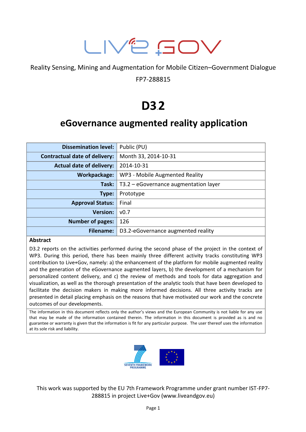 Egovernance Augmented Reality Application