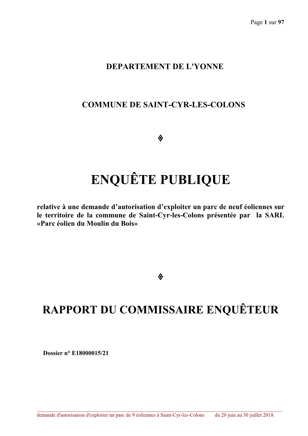 Enquête Publique