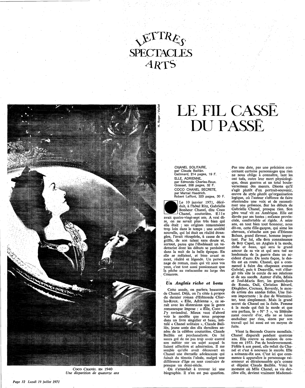 Le Fil Casse Du Passe