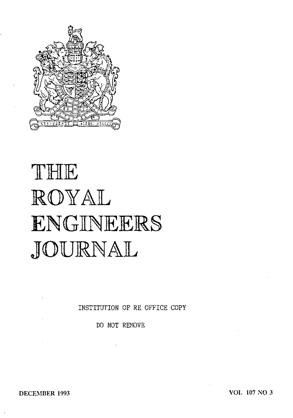 The Royal Engineers Journal