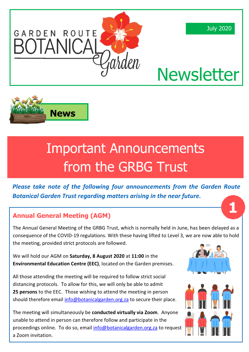 GRBG Newsletter
