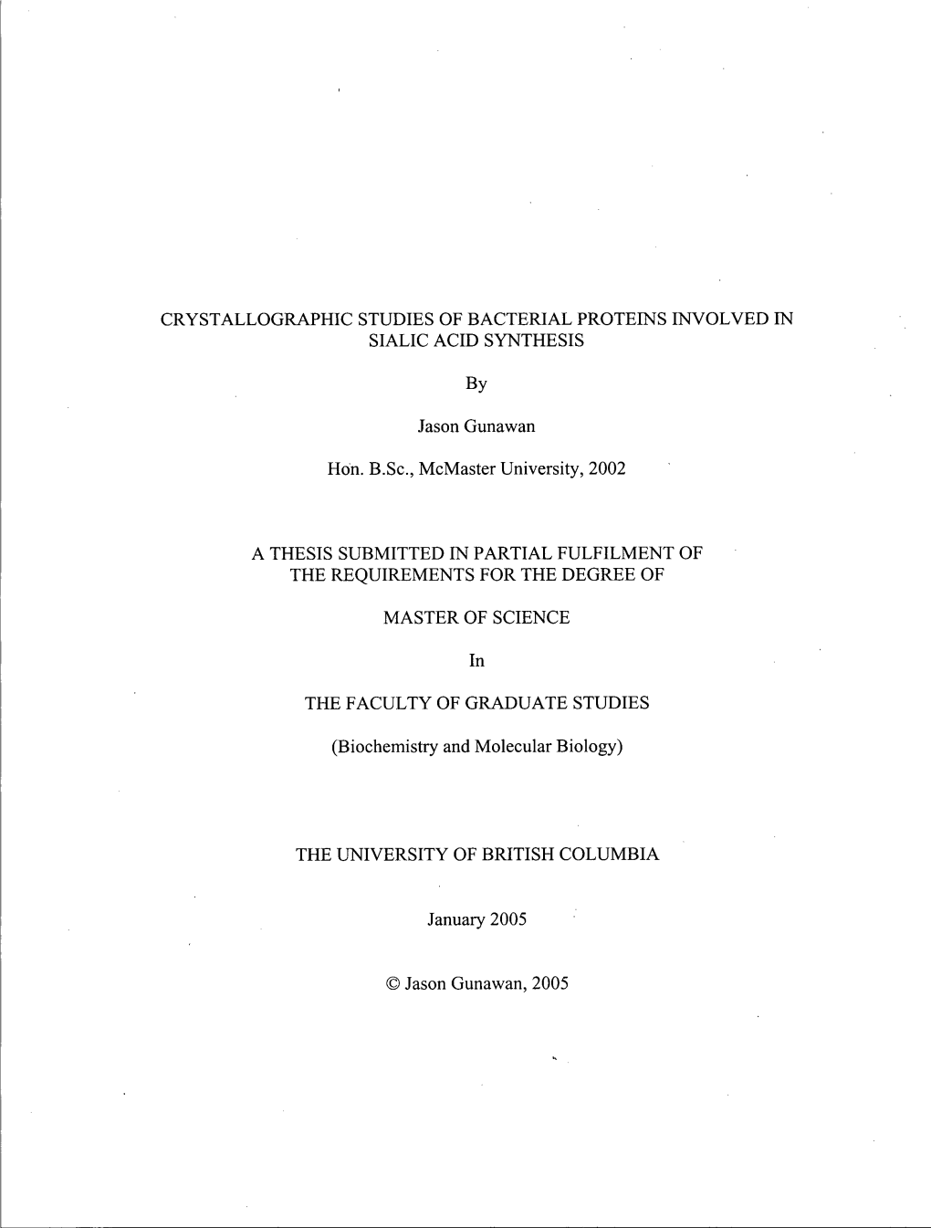 Crystallographic Studies of Bacterial Proteins Involved In