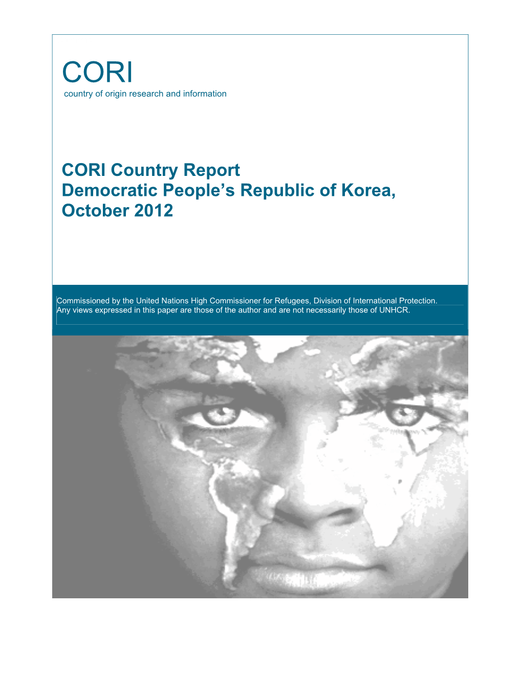 CORI Country Report Democratic People's Republic of Korea