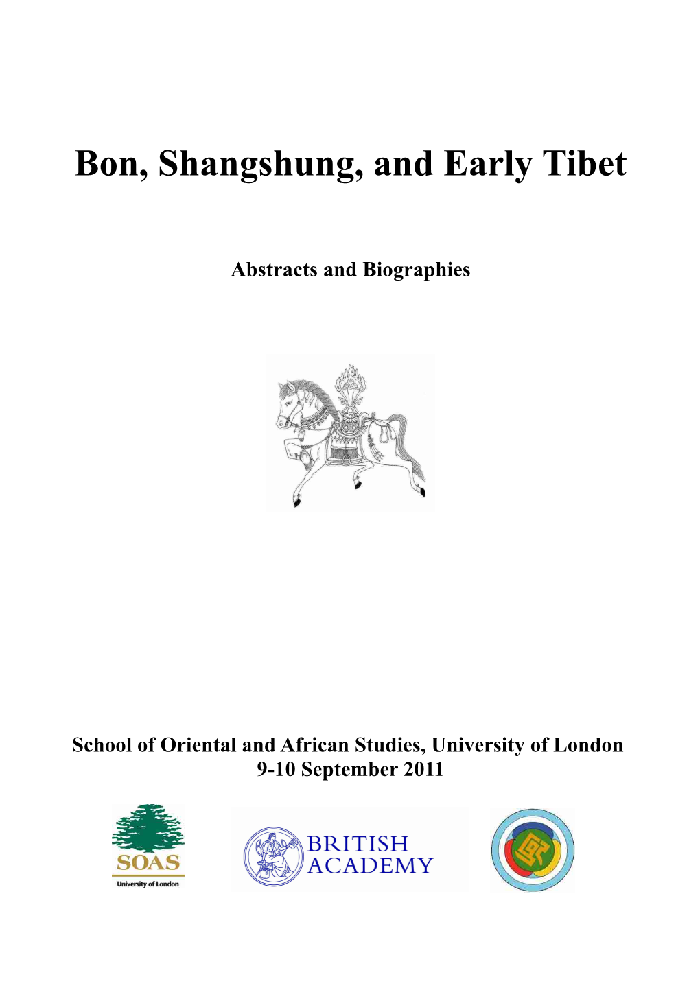 Bon, Shangshung, and Early Tibet