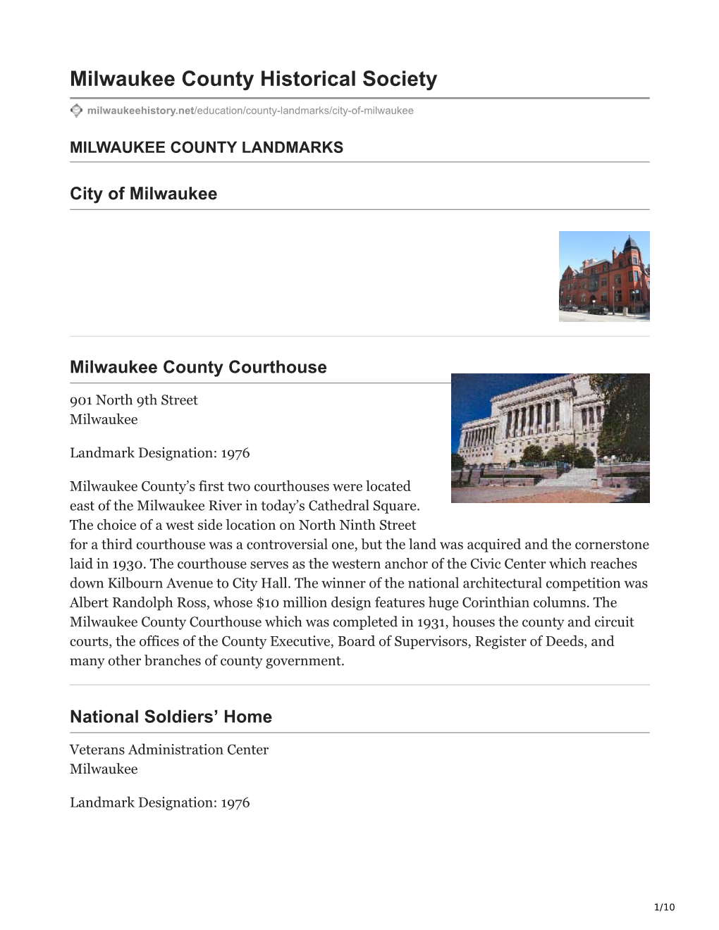 Milwaukeehistory.Net-Milwaukee County Historical Society