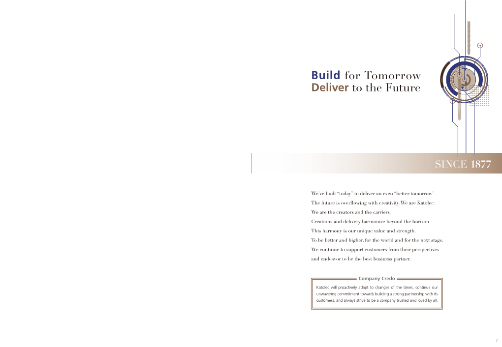 Build for Tomorrow Deliver to the Future