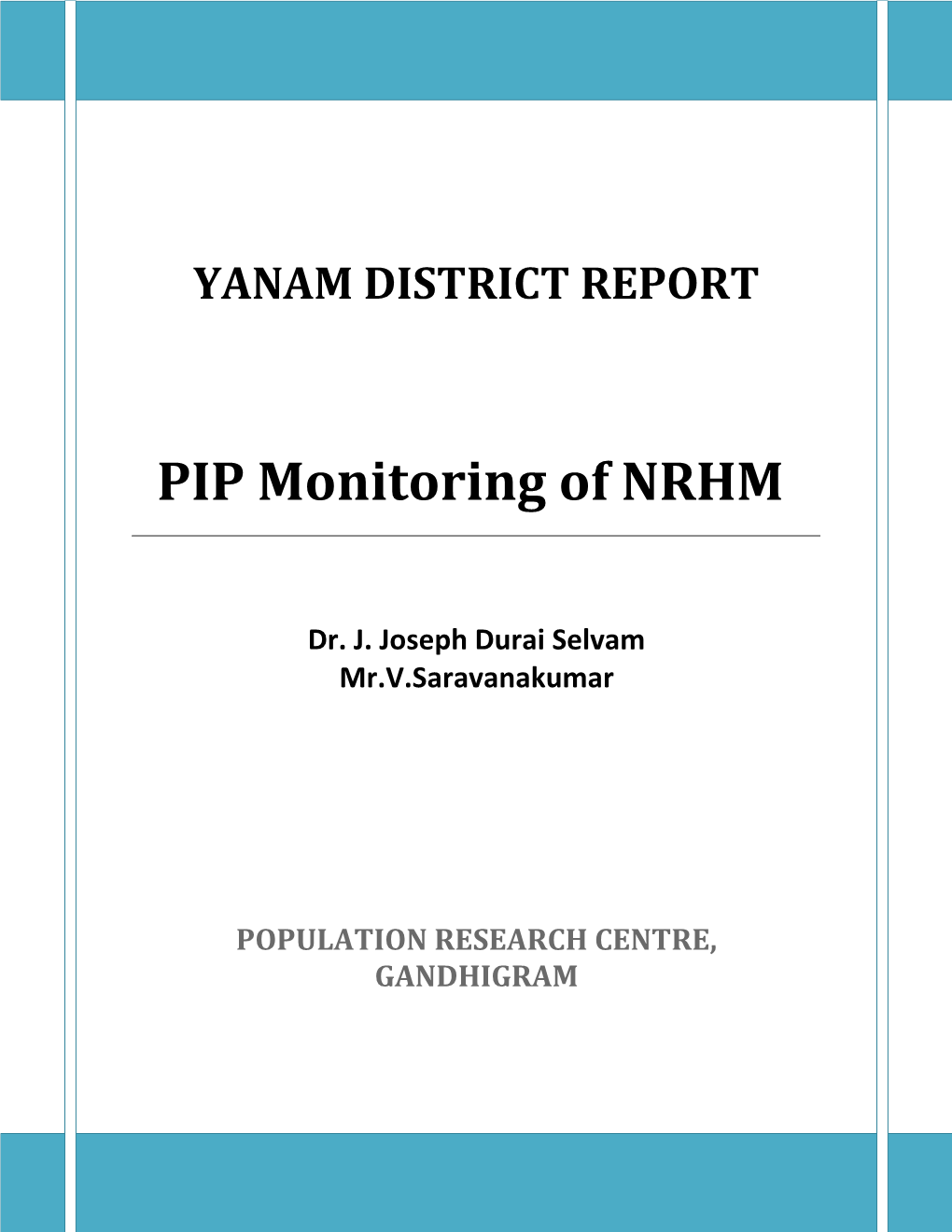 Yanam - PIP Report