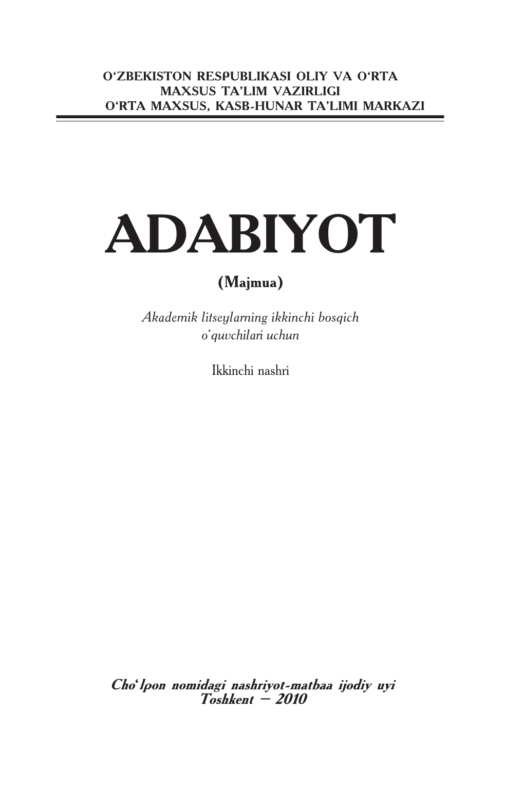 Adabiyot-II.Pdf