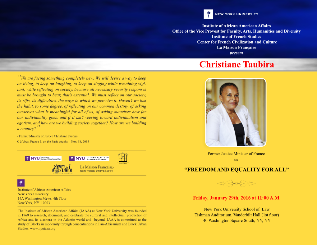 Christiane Taubira