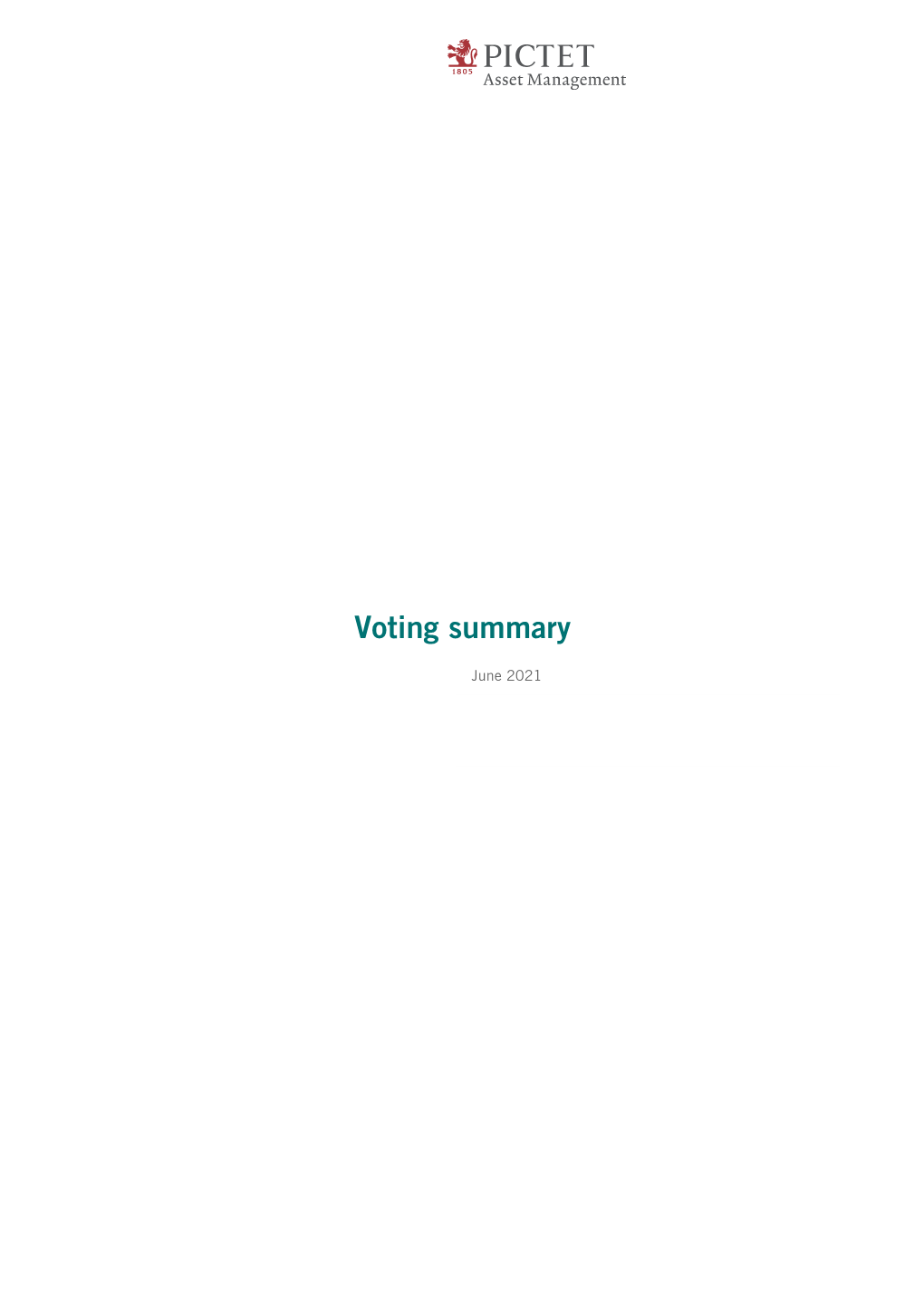 Voting Summary June 2021