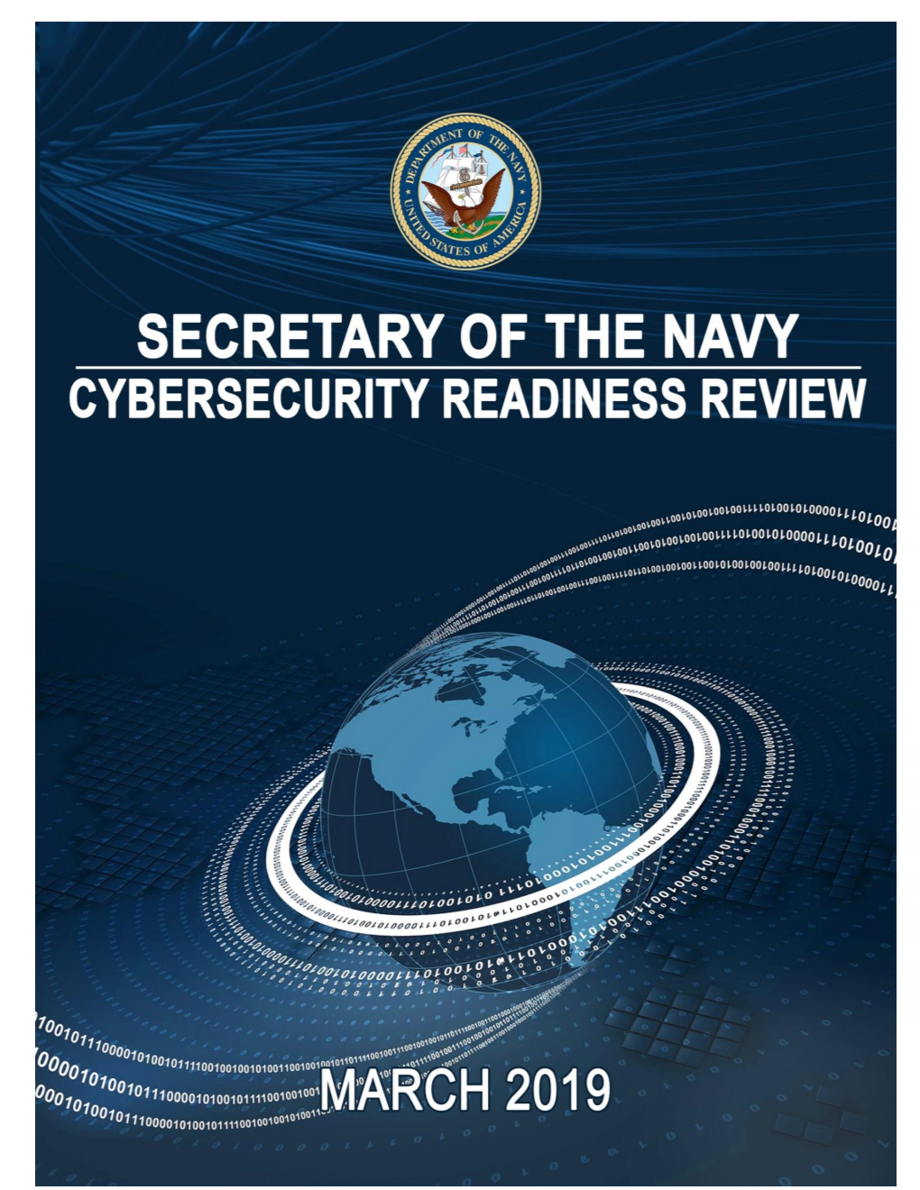 Cybersecurity Readiness Review Following the Loss of Significant Amounts of Department of the Navy Data