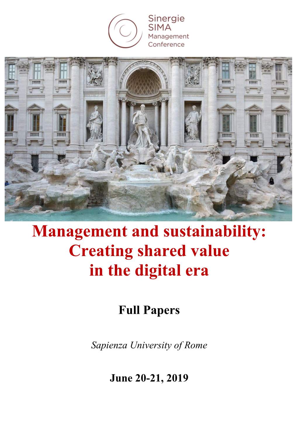 Management and Sustainability: Creating Shared Value in the Digital Era