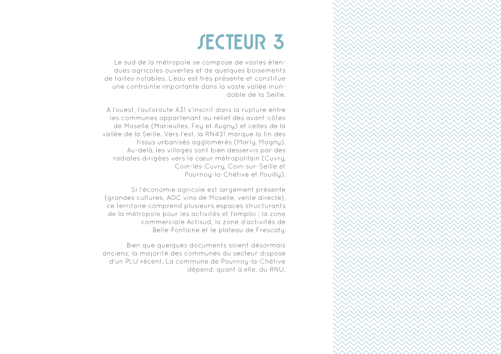 Secteur 3 Le Sud De La Métropole Se Compose De Vastes Éten- Metz - Dues Agricoles Ouvertes Et De Quelques Boisements Magny Peltre De Tailles Notables