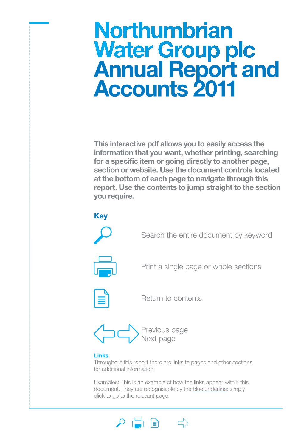 Northumbrian Water Group Limited Annual Report and Financial Statements for the Year Ended 2011