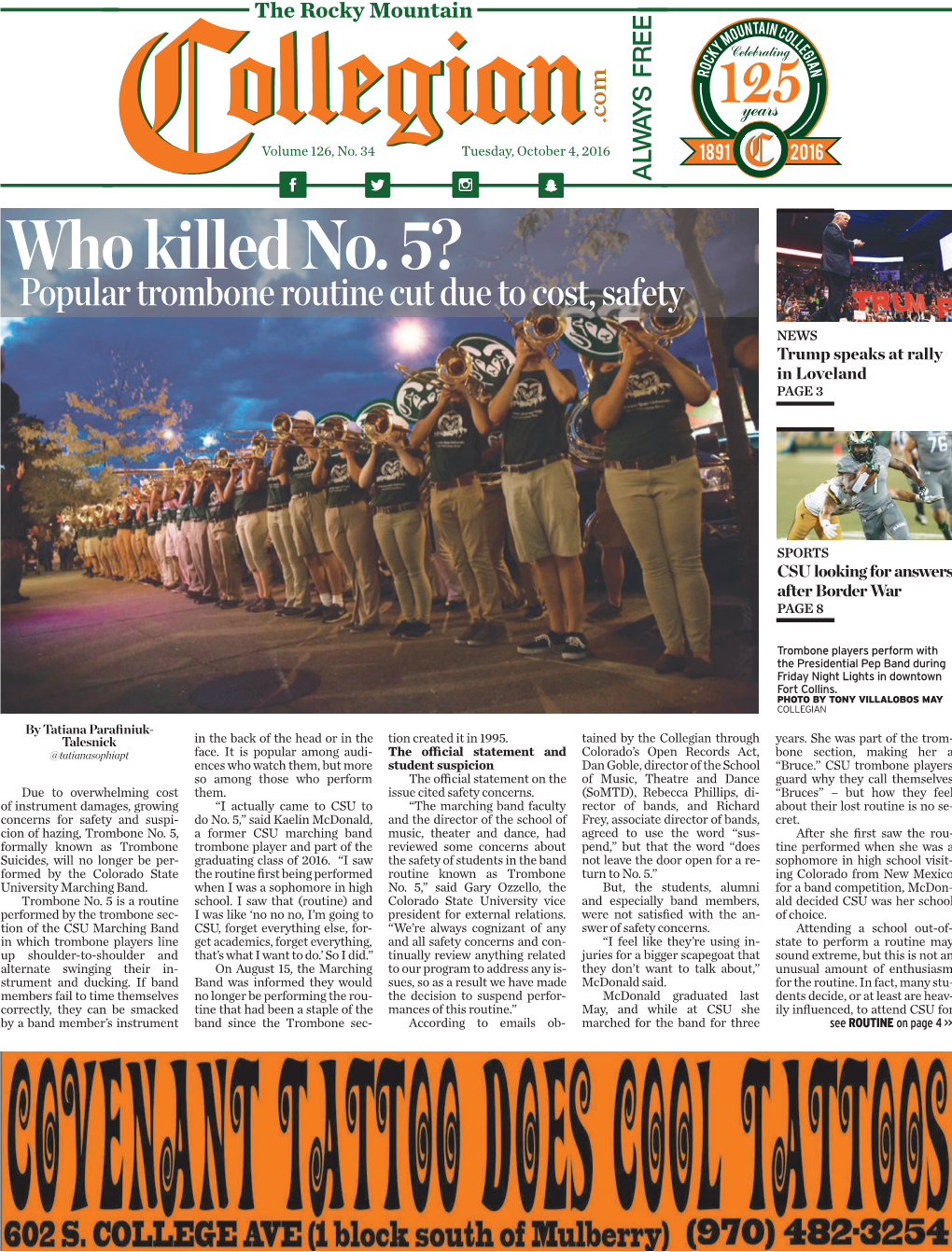 Who Killed No. 5? Popular Trombone Routine Cut Due to Cost, Safety