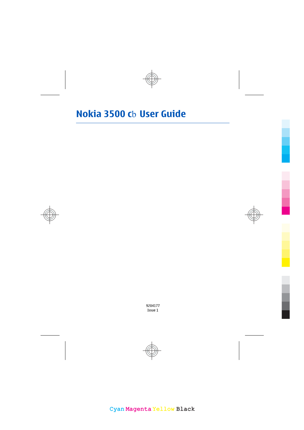 Nokia 3500 Cb User Guide