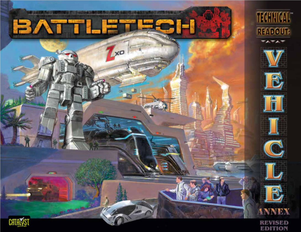 Battletech: Technical Readout Vehicle Annex Revised