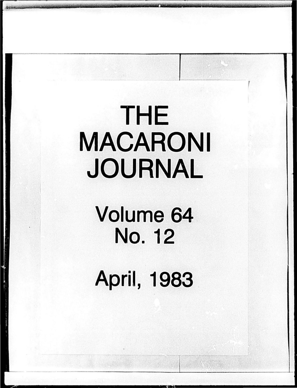 The Macaroni Journal