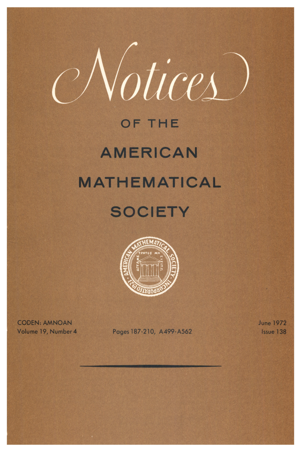 Notices of the American Mathematical Society