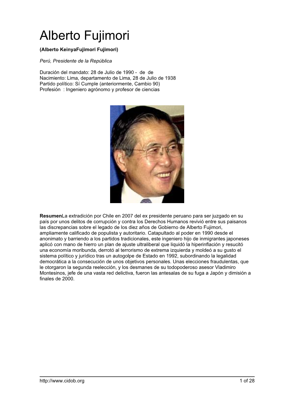 Alberto Fujimori (Alberto Keinyafujimori Fujimori)