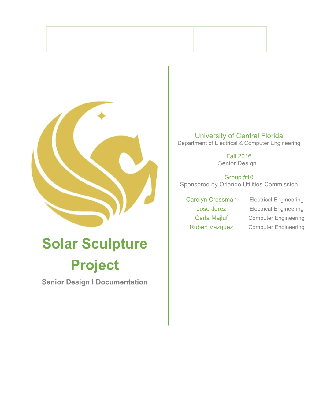 Solar Sculpture Project