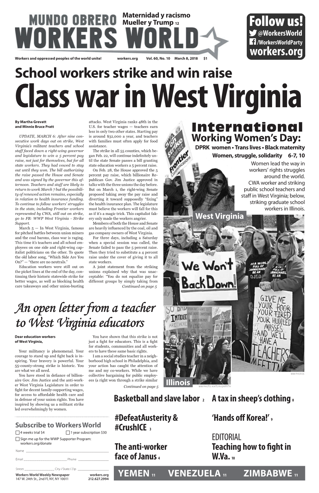 School Workers Strike and Win Raise Class War in West Virginia