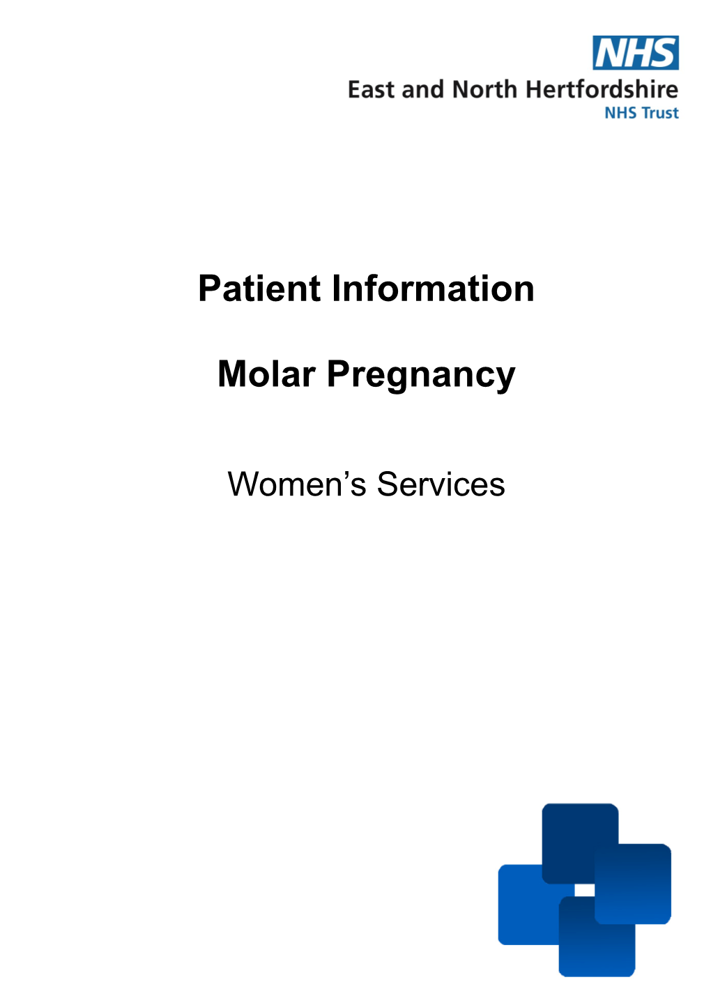 Patient Information Molar Pregnancy