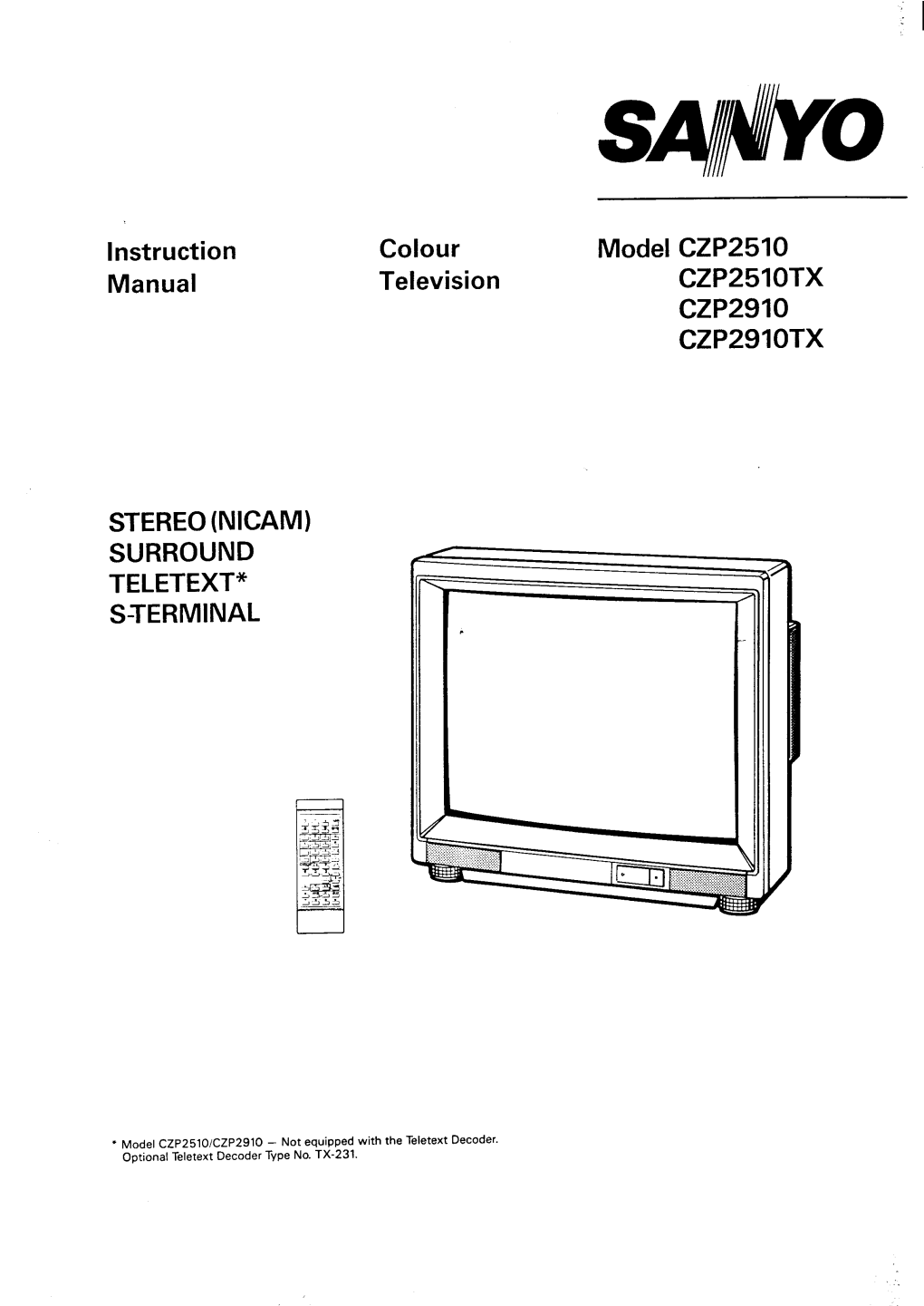 Instruction Manual STEREO (NICAM)