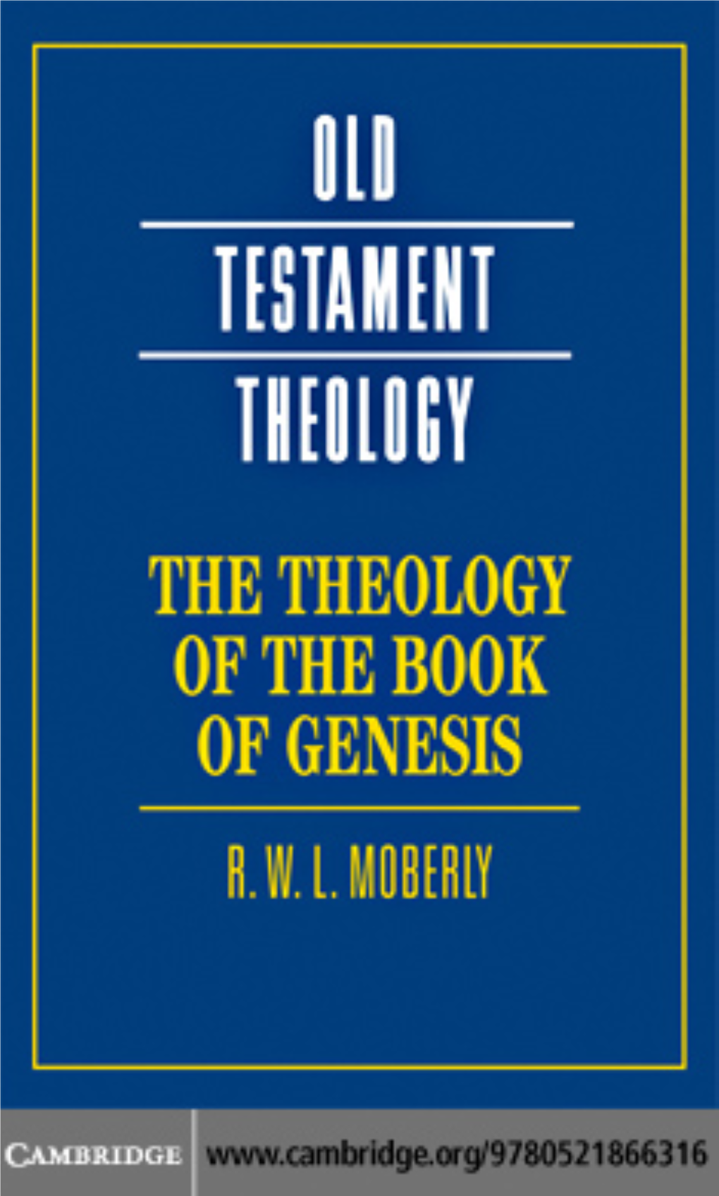 The Theology of the Book of Genesis