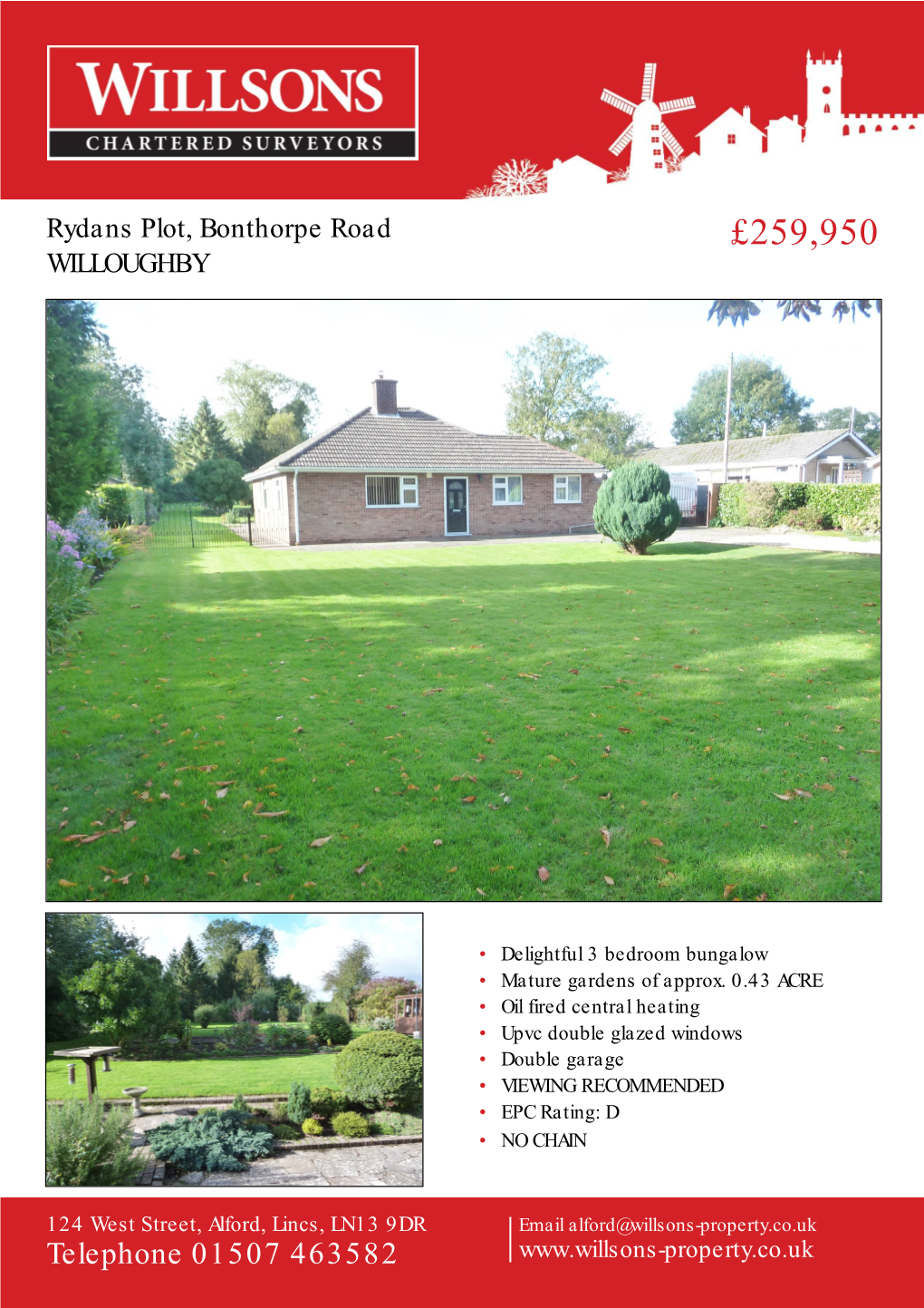 Rydans Plot, Bonthorpe Road WILLOUGHBY £259,950