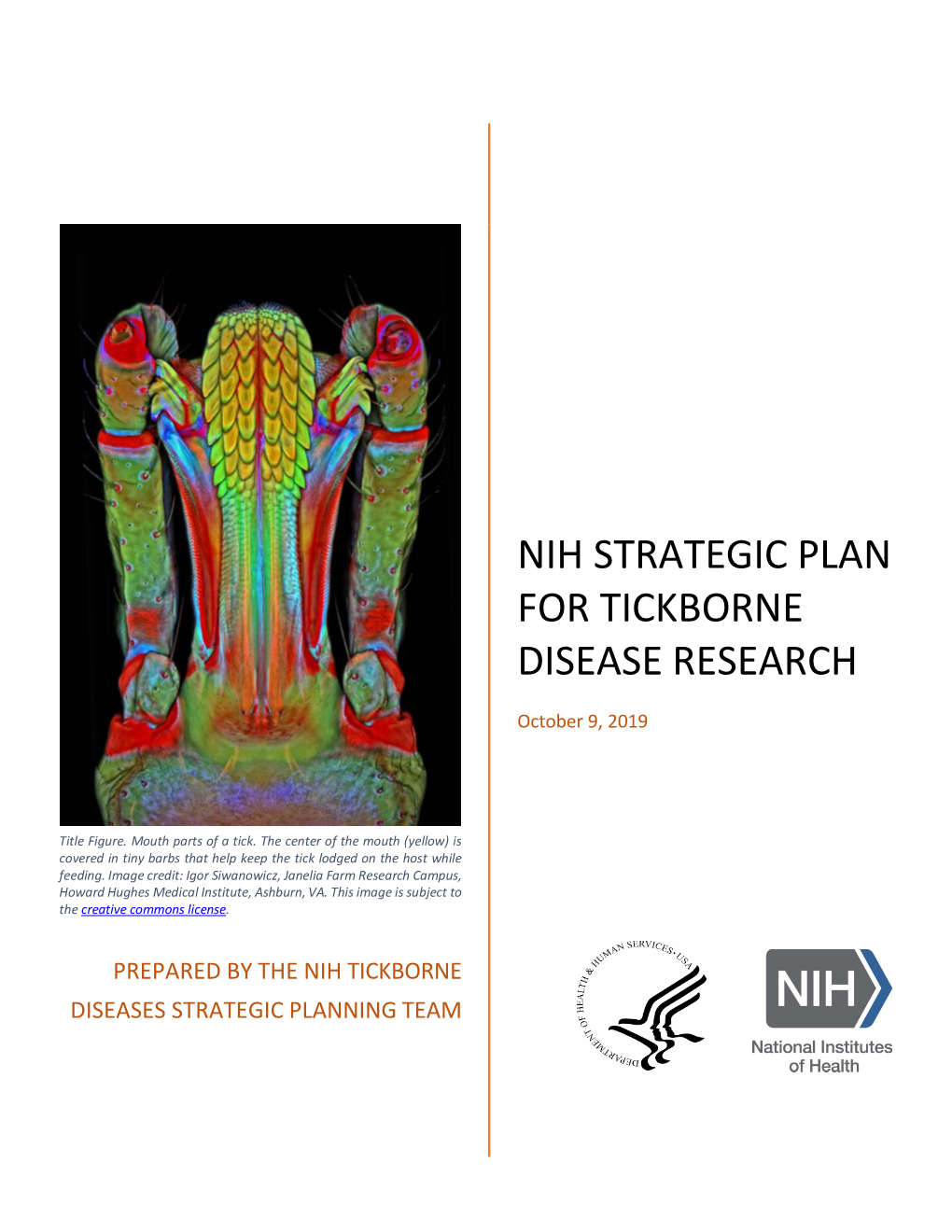 Nih Strategic Plan for Tickborne Disease Research