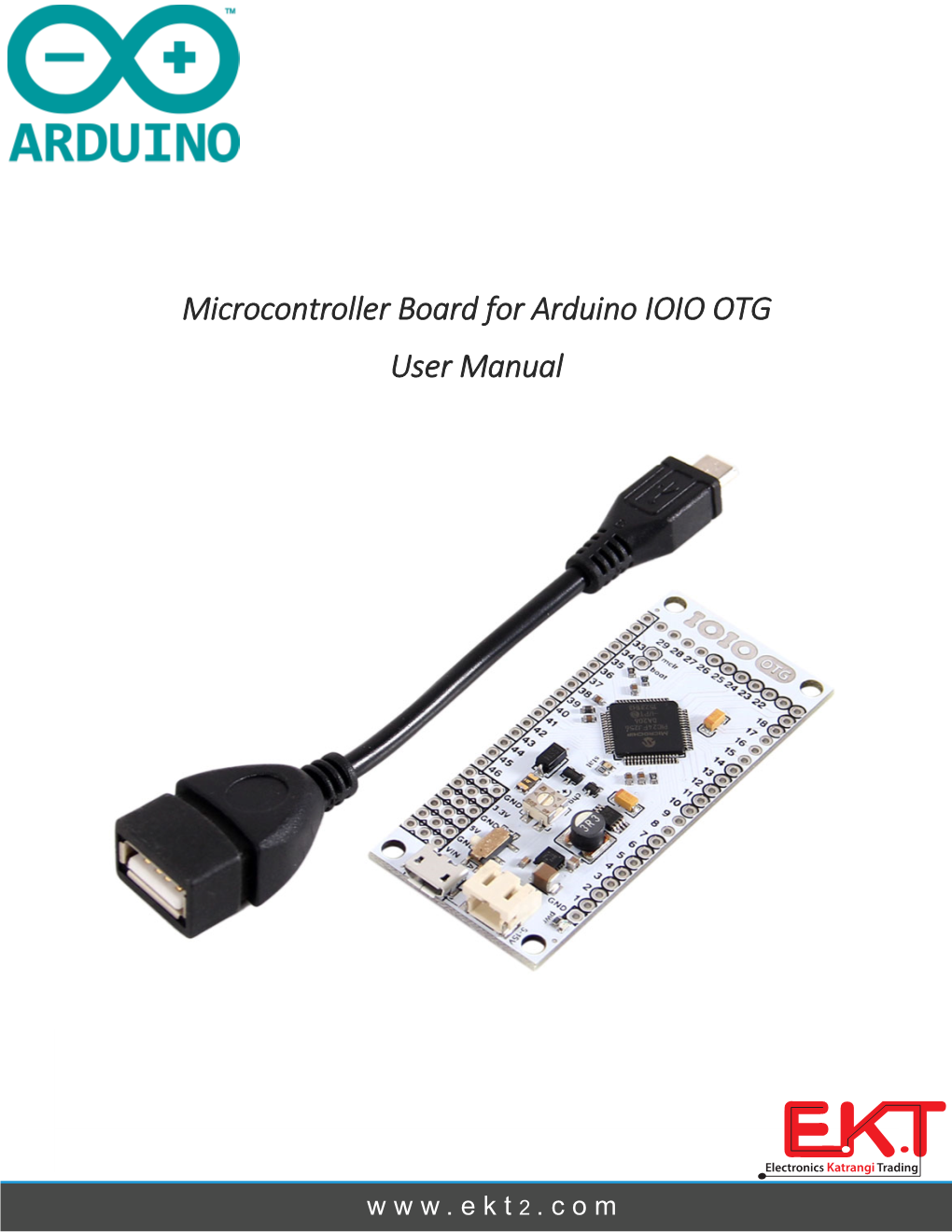Microcontroller Board for Arduino IOIO OTG User Manual