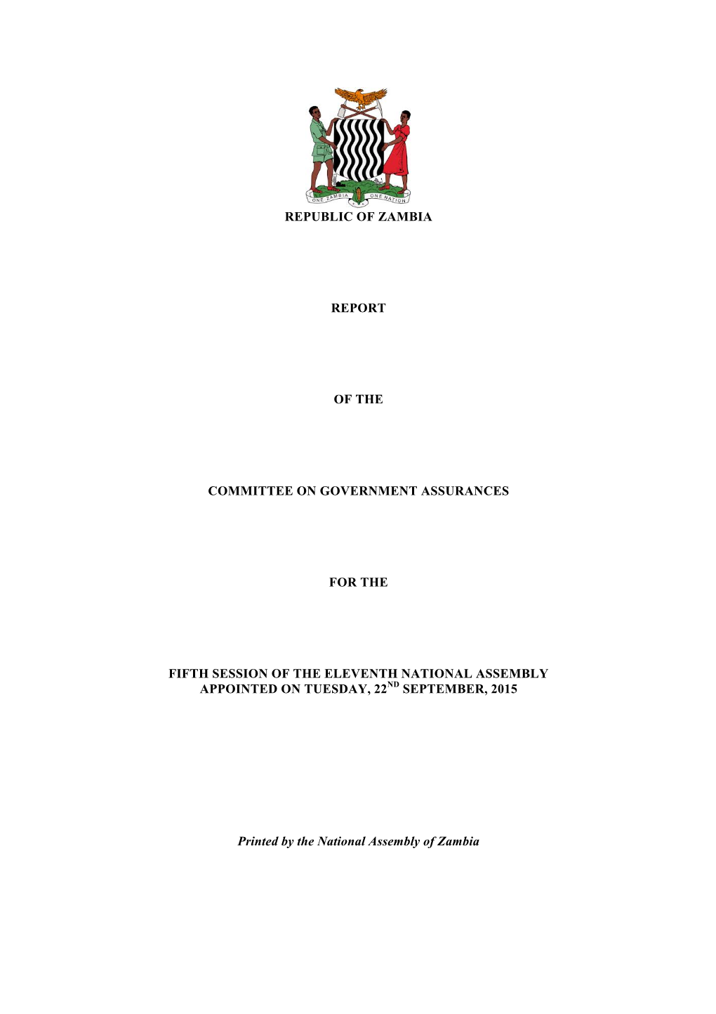 Report for Government Assurances-2016-Final