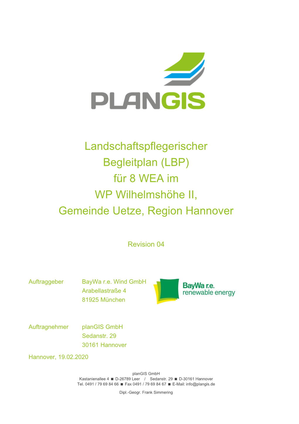 Landschaftspflegerischer Begleitplan WH II Rev.04